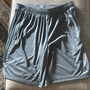 Adidas Gray Performance Athletic Shorts Moisture-Wicking